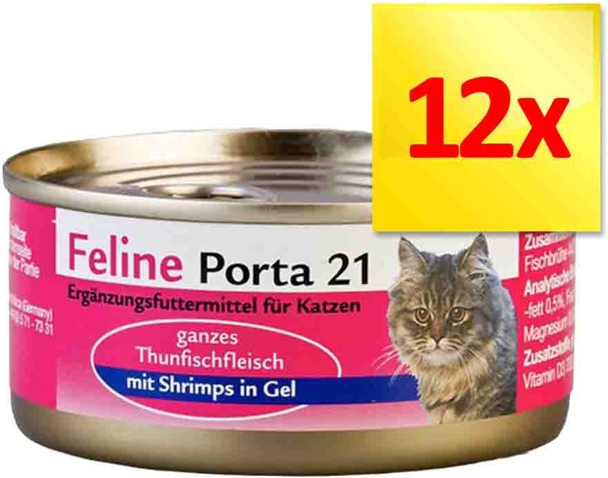 Porta 21 Zestaw Feline 12 x 90 g - Tuńczyk z wodorostami