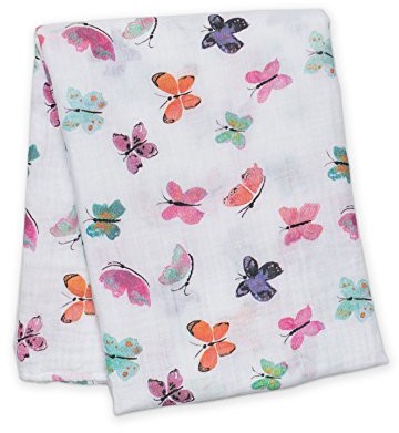 Lulujo elemets for Kids swaddle ręczniki muślinowe Baby-ściereczki do karmienia chusteczki z pięknymi motywami  motyl