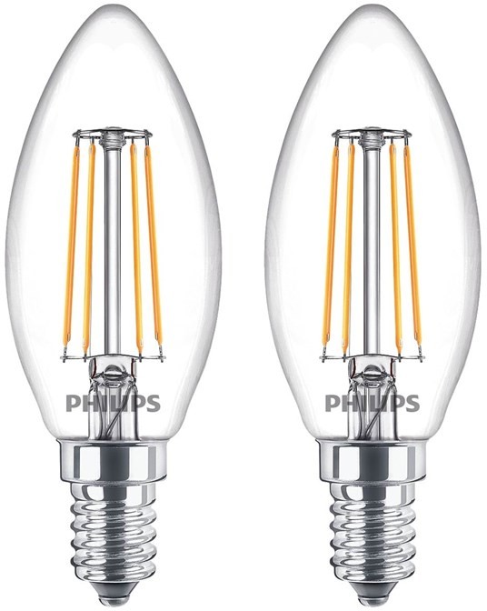 Philips Żarówka światła LED LED classic 40W B35 E14 WW CL ND 2PF/6 E14 929001889767
