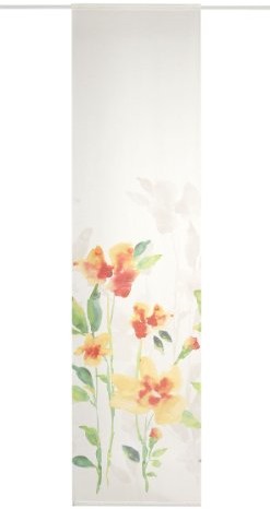 Deko Trends Dekoracja Trends Holly 8035 01 013 zasłona przesuwna z aluminiowym panelem przesuwnym oraz prętem obciążającym, wielokolorowy Holly 8035 01 013