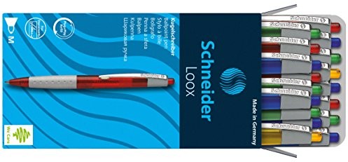 Schneider Loox długopis kulkowy, z powierzchnią Soft Grip, wkład M, z tuszem nieusuwalnym, opakowanie 20 sztuk 4004675042026