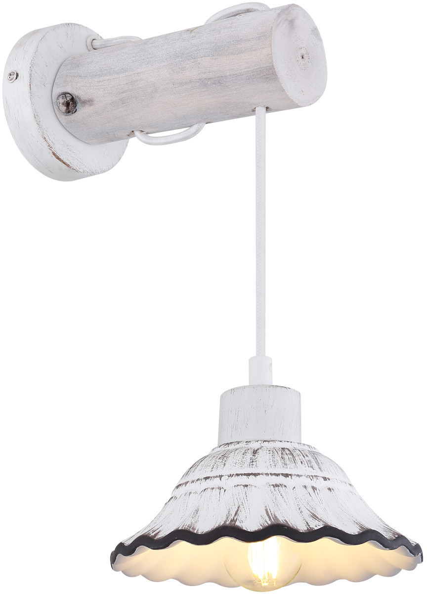 Zdjęcia - Żyrandol / lampa Globo Ścienna LAMPA prowansalska JOWITA 54050W  ceramiczna OPRAWA kinkiet s 