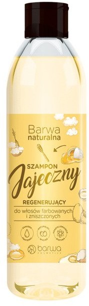 Barwa Naturalna Regenerujący szampon jajeczny do włosów farbowanych i zniszczonych 300ml 45044-uniw