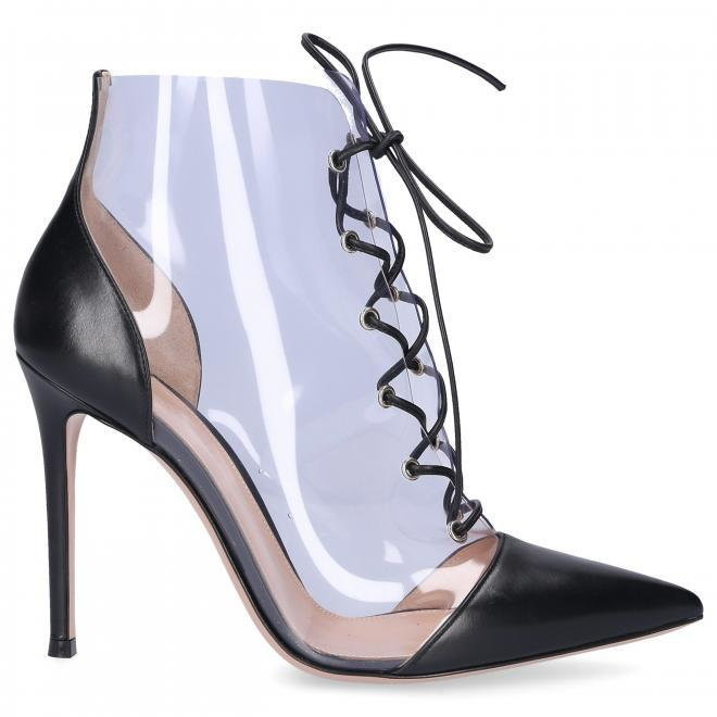 Gianvito Rossi Gianvito Rossi Botki  ICON skóra cielęca PVC czarny