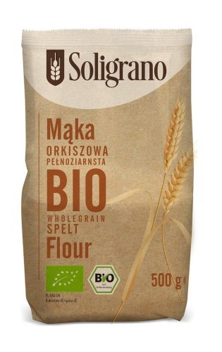 SOLIGRANO MĄKA ORKISZOWA PEŁNOZIARNISTA BIO 500 g - SOLIGRANO BP-5902578006321