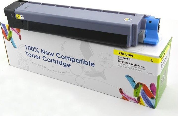 Cartridge Web Toner Yellow Oki MC861 zamiennik 44059253 CW-OM861YN
