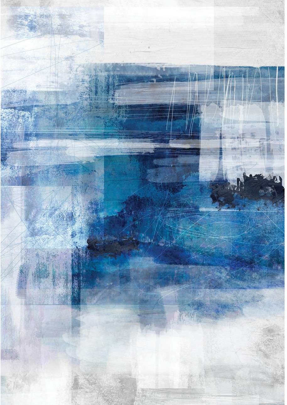 Dekoria pl pl Obraz na płótnie Blue Abstract 50 x 70 cm 187-000-37