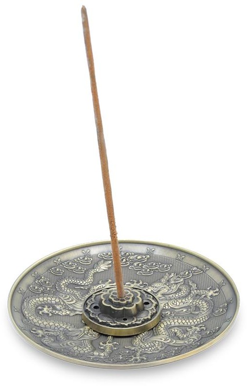Podstawka do kadzideł metalowa - taniec smoków 1 15695