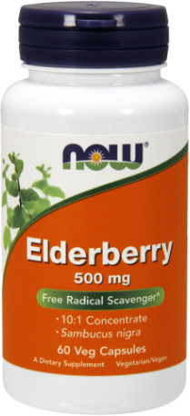 Now Foods Sklep ELDERBERRY, 500MG - 60 VCAPS NOWFOODS