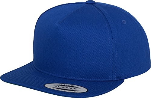 Royal Flexfit Classic 5 Panel Snapback czapka z daszkiem, niebieski, jeden rozmiar 6007-00205-0050_royal_one size