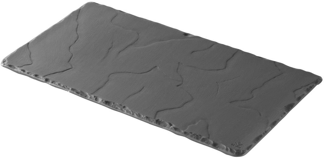 Revol Talerz prostokątny Basalt, 30x16 cm, czarny