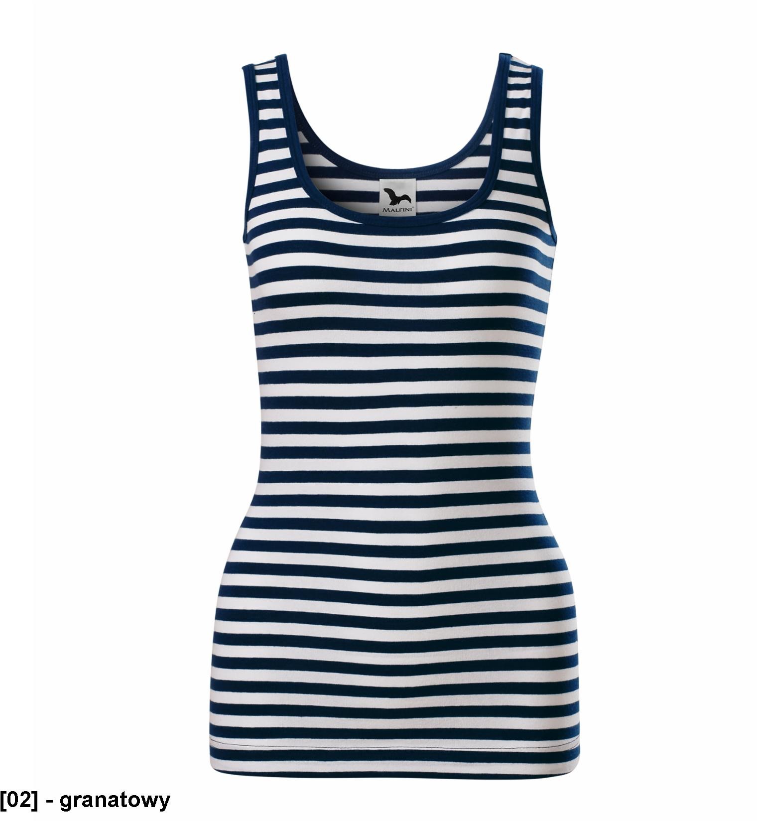 ADLER MALFINI Sailor top 806 - Top damski, 180 g/m, 5% elastan, 95% bawełna - XS-2XL. Sailor top 806