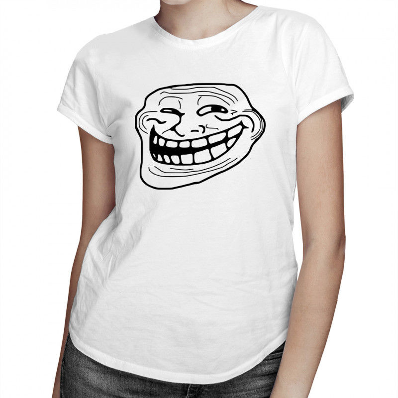 Troll face - damska koszulka z nadrukiem 8168