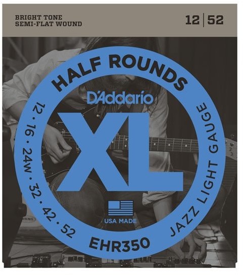 D'Addario Half rounds Electric Guitar Strings EHR350