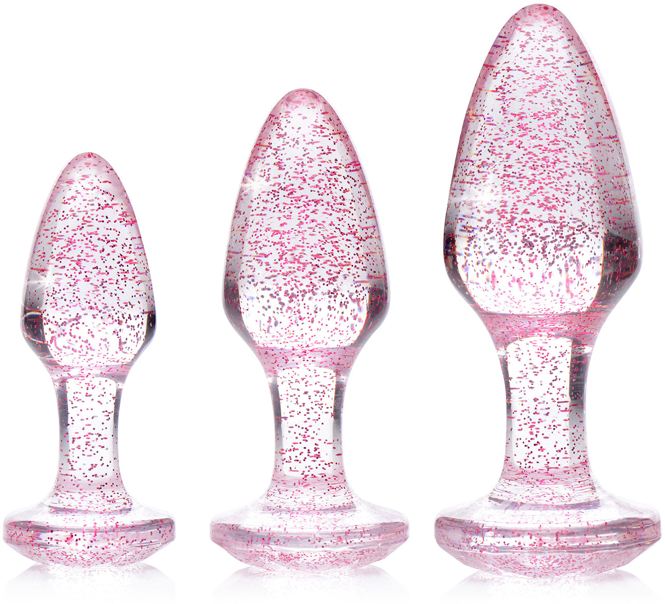 Booty Sparks Booty Sparks Shimmering Gem Anal Plug Set Pink