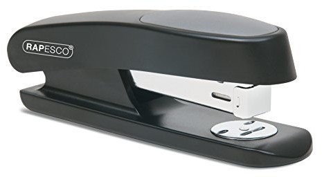 Rapesco Zszywacz na Pół Paska Sting Ray - Czarny - 20 Kartek - Na Zszywki 24 i 26/6mm RR7260B3