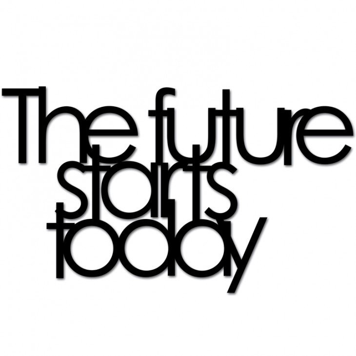 DekoSign Napis na ścinę THE FUTURE STARTS TODAY TFST1-1