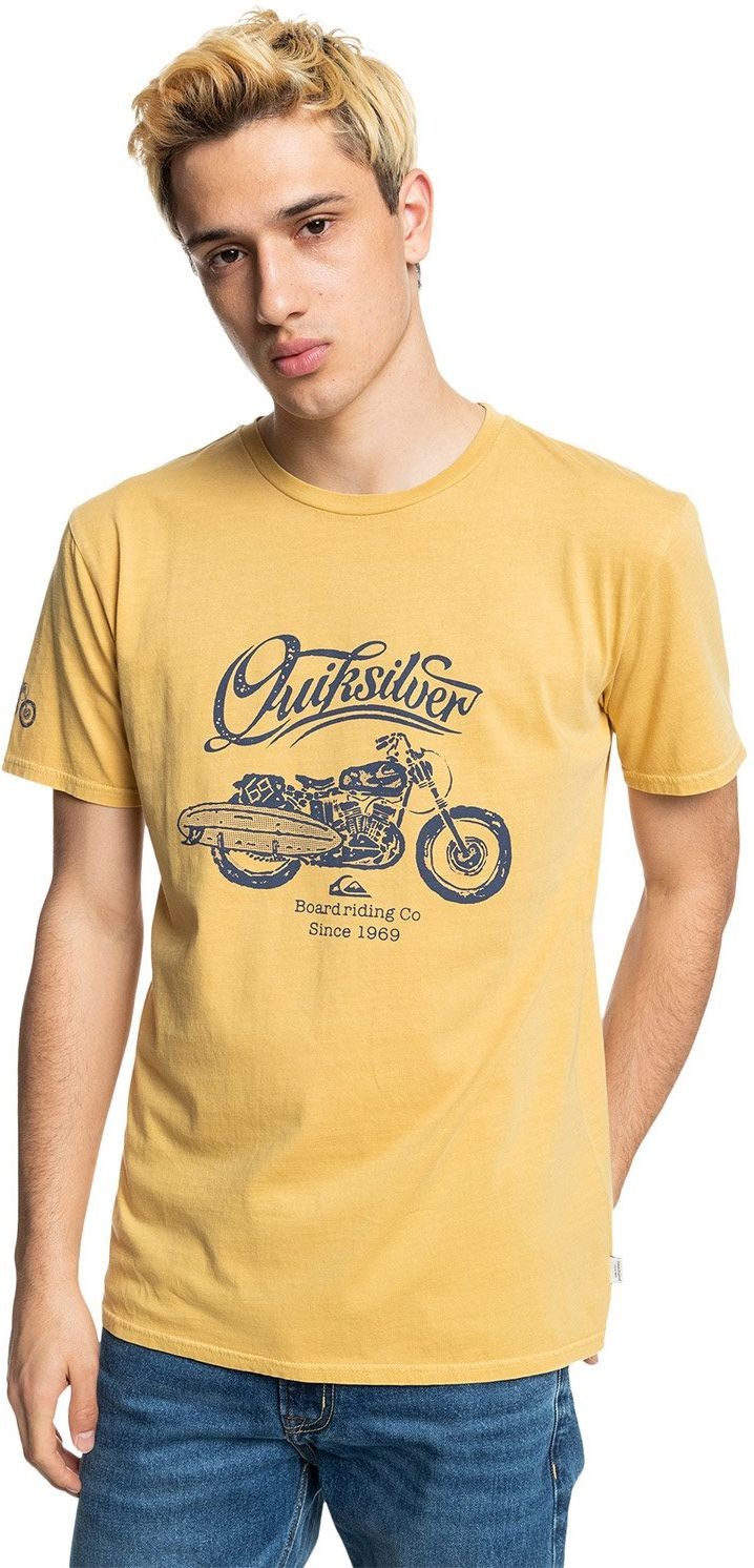 Quiksilver t-shirt TOP OF THE HOUR TEE Nugget Gold YMA0