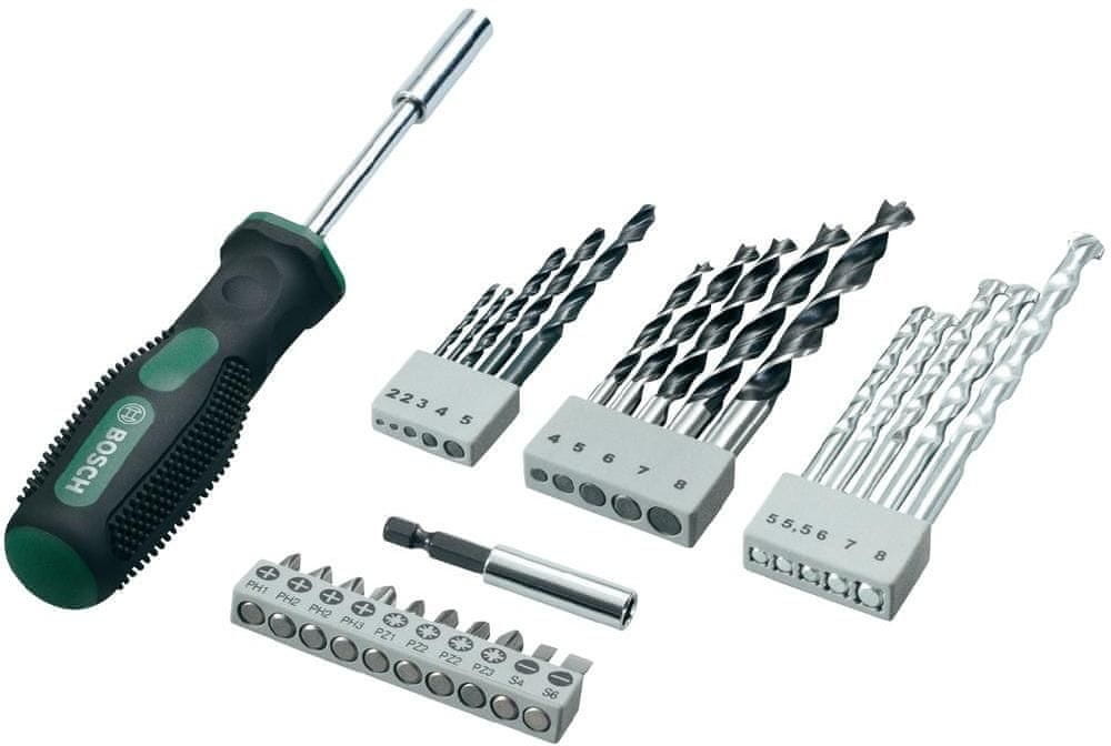 Bosch wkrętak Mini X Line z zestawem bitów oraz wierteł