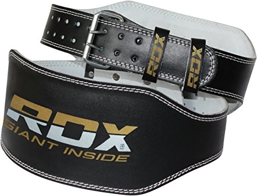 RDX pas kulturystyczny, skórzany, szerokość 15,24 cm, czarny, L WBS-6RB-L