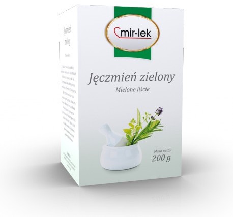 Mir-Lek Jęczmień zielony - Mielone liście (200g) Mir-Lek