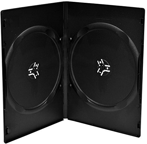 MediaRange prodye Economy DVD dwukadłubowych, 9 MM, czarna, 50 sztuk BOX14