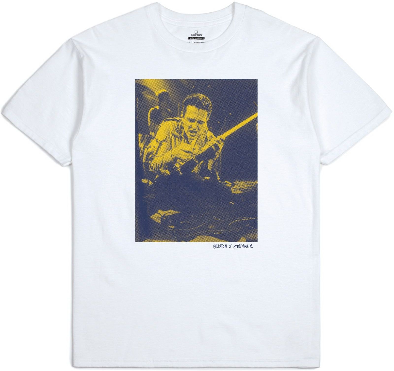 Brixton t-shirt STRUMMER) STAGE TEE White