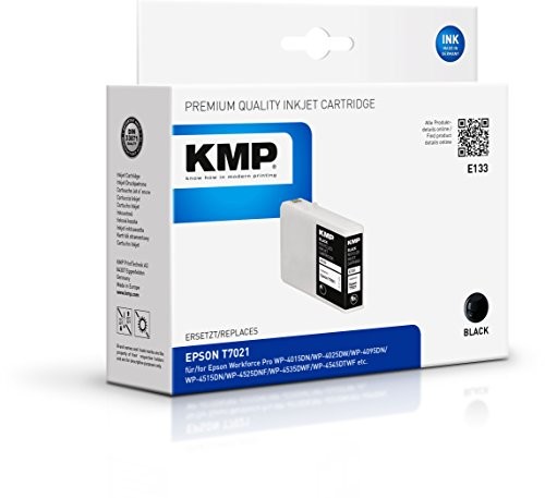 KMP ink cartridge for Epson WorkForce Pro WP-4015dn/WP-4025DW/WP-4545DTWF, czarny 16,204,001