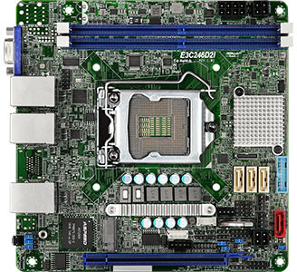 Intel ASRock Rack ASRock Płyta serwerowa E3C246D2I, 1 x SKT LGA1151, E-2000 E3C246D2I