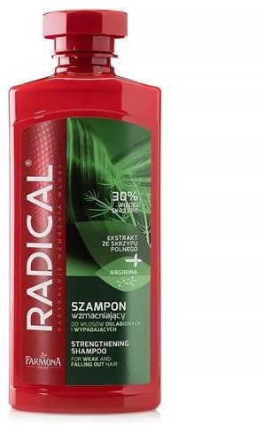 Farmona Radical Strenghtening Shampoo szampon wzmacniający do włosów osłabionych i wypadających Ekstrakt ze Skrzypu Polnego 400ml 57318-uniw