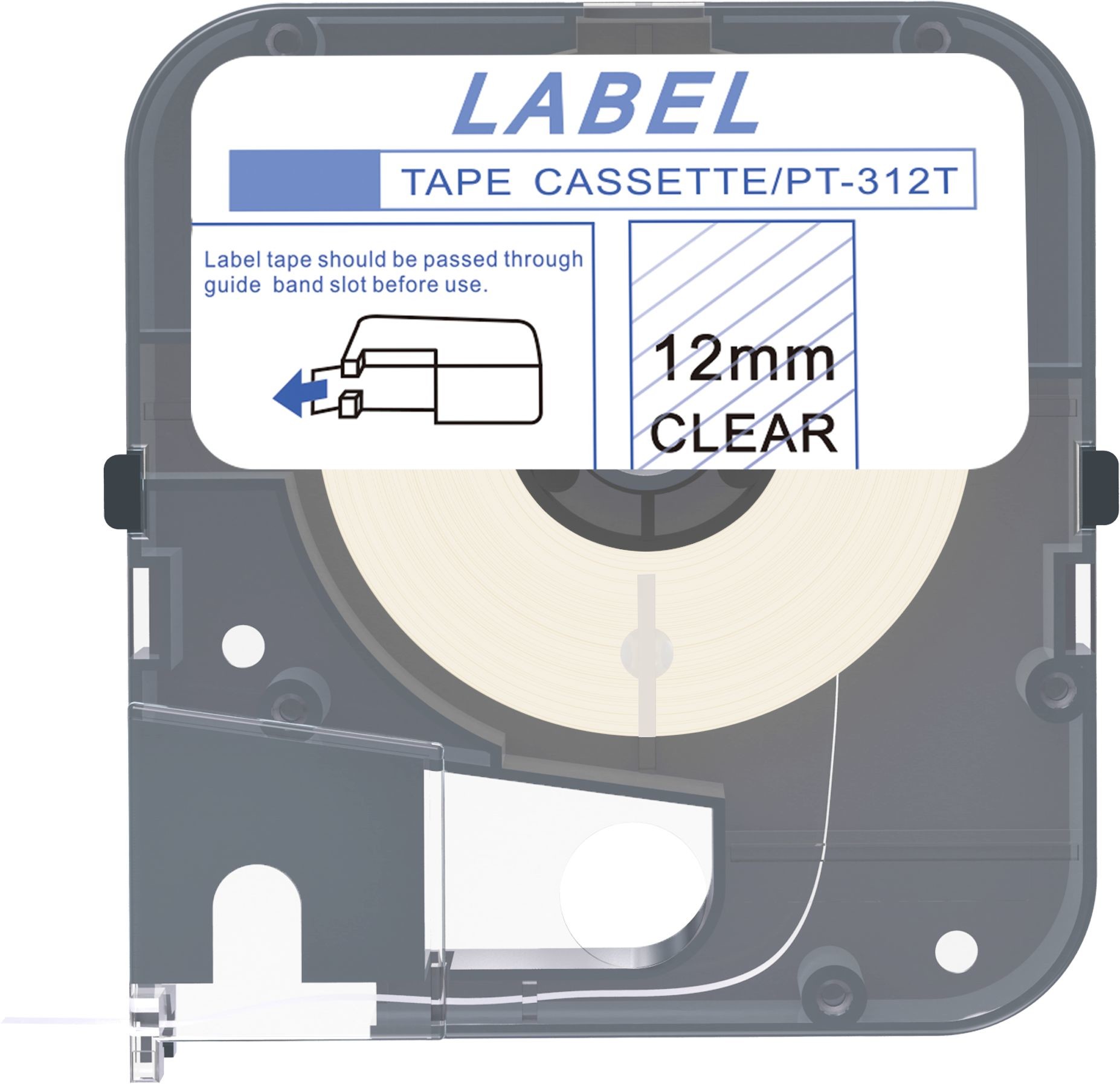 Max LM-312T, 12mm x 8m, przezroczysta taśma zamiennik