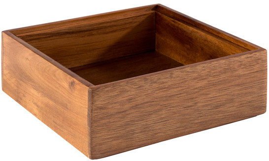 APS Pudełko stołowe drewniane 150x150x55 mm | APS, Woody 11650