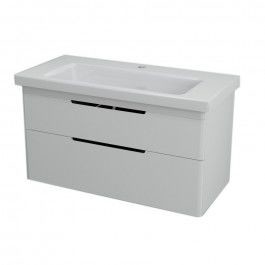 Sapho ELLA szafka umywalkowa 95,7x50x42,8cm, biała 70100