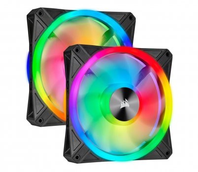 Corsair QL140 RGB 140mm PWM Dual Fan Kit RGB CO-9050100-WW CO-9050100-WW