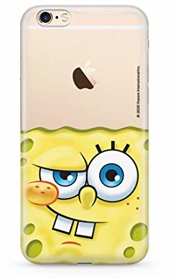 ERT GROUP Oryginalne i oficjalnie licencjonowane etui na telefon komórkowy Spongebob do iPhone 6, iPhone 6s, etui, etui, etui z tworzywa sztucznego TPU i silikonu chroni przed uderzeniami i zarysowaniami NPCSBOB9622