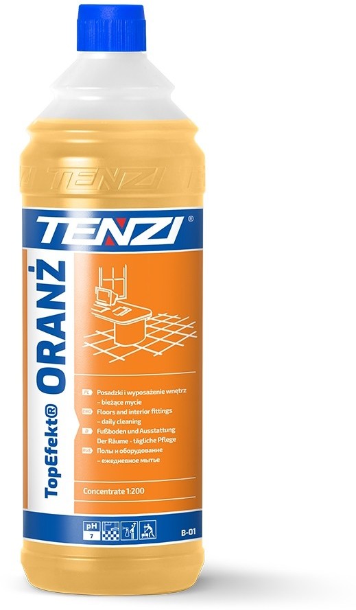 Tenzi TopEfekt ORANŻ Zapachowy środek do mycia podłóg płytek i wyposażania wnętrz TopEfekt ORANŻ 1L