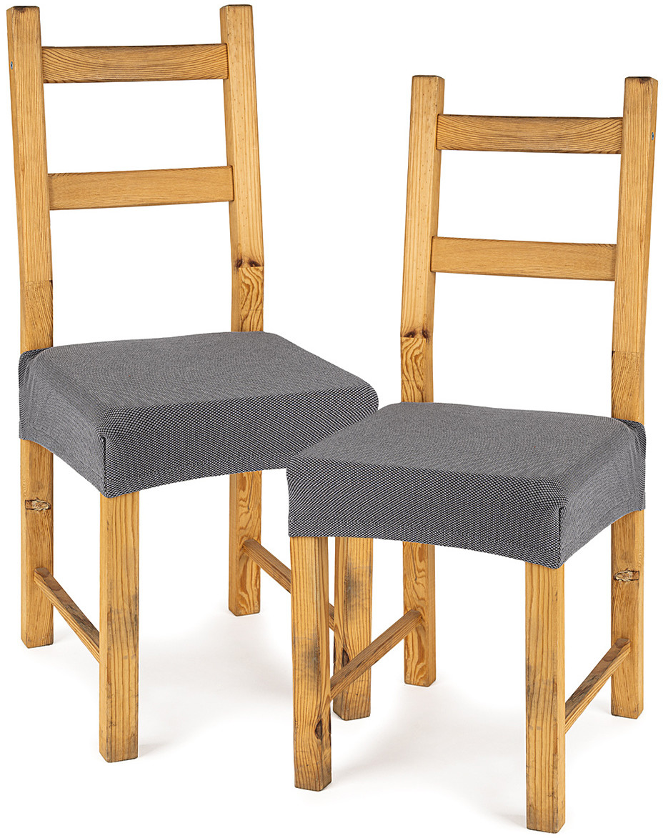 4Home Pokrowiec multielastyczny na krzesło Comfort grey, 40 - 50 cm, 2 szt.