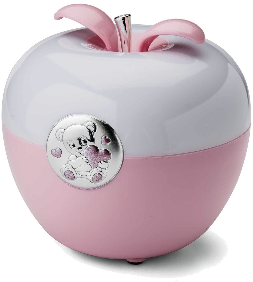 valenti Lampka jabłuszko Miś | Rozmiar: H 11 Fi 12 cm | Kolor: Różowy | SKU: VL21150R