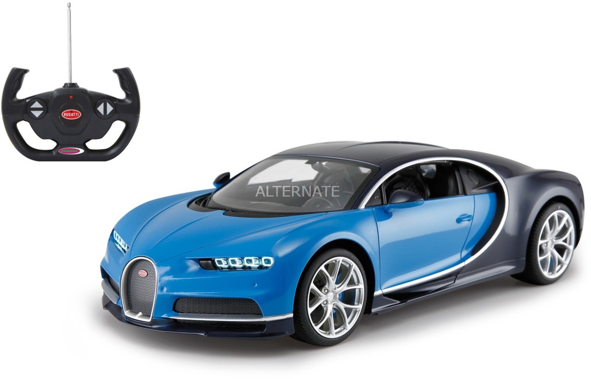 Zdjęcia - Samochód zdalnie sterowany Jamara Bugatti Chiron 1:14 blue 40MHz - 405135