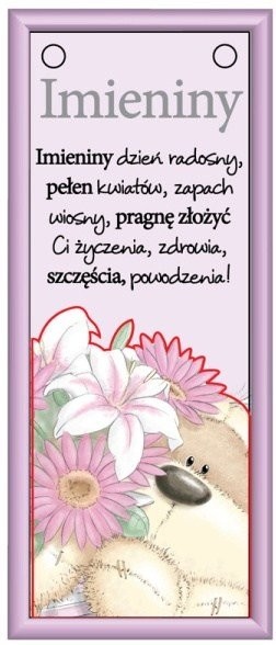Albi Polska Sp. z o.o. Fizzy Moon, Plakietka Imieniny