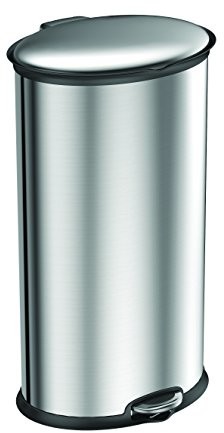 EKO Elipse Step Bin, metalowy, stal szlachetna matowa VB 932530
