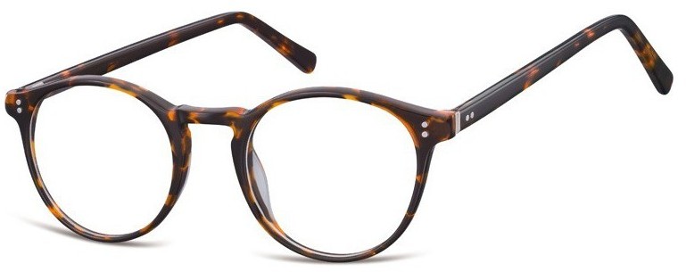 Sunoptic Okrągłe okulary oprawki zerowki korekcyjne AC43A