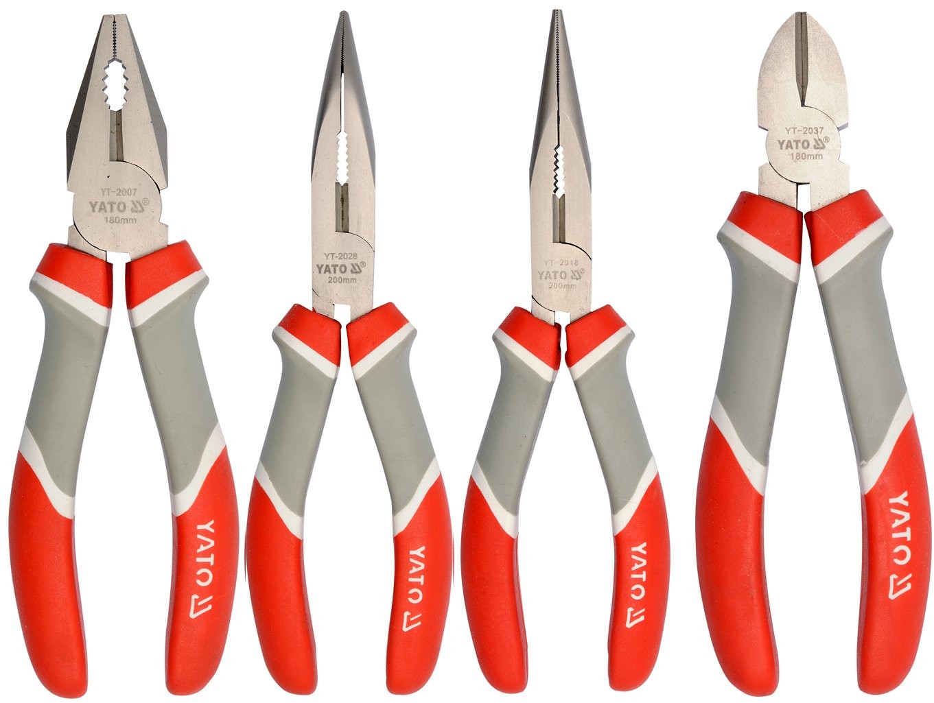 YATO Zestaw Szczypiec 200mm - 4 Sztuki Szczypce