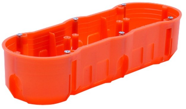 Ospel Puszka-instalacyjna-końcowa-potrójna-z-wkrętami-płytka-3-x-O60-palna-PP-F3X60PŁ-P PP-F3X60PŁ-P