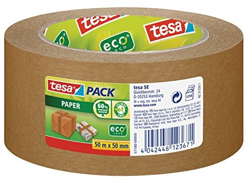 tesa pack Paper ecoLogo, brązowy 50m:50mm 57180-00000-02