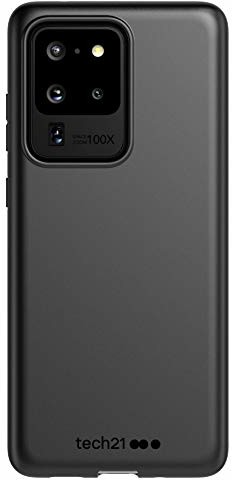 TECH21 kolor studia do Samsung Galaxy S20 Ultra 20 cm ochrona przed upadkiem z właściwościami antybakteryjnymi i materiałami na bazie roślin - powrót do czarny T21-7710