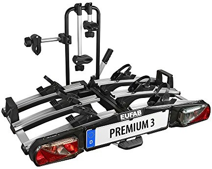 Eufab Premium III 11522 bagażnik rowerowy, montaż na haku holowniczym