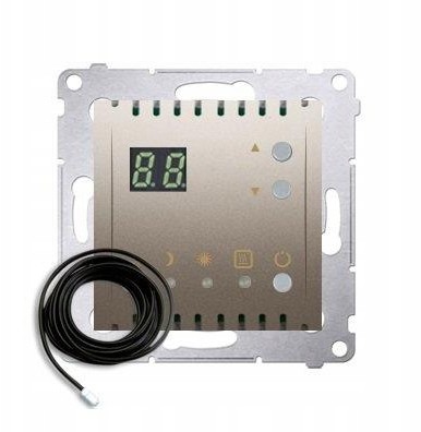Simon 54 Regulator temperatury z czujnik zew Złoty
