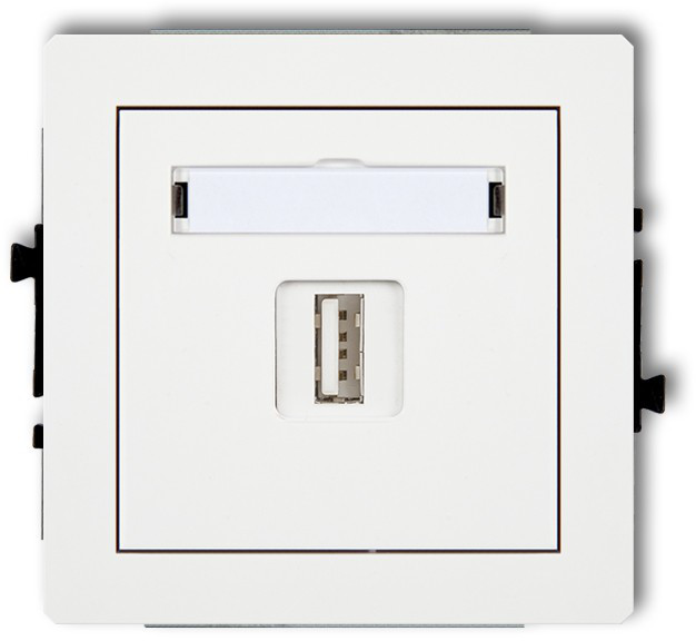 Karlik Ładowarka pojedyńcza USB DECO Biały DCUSB-3