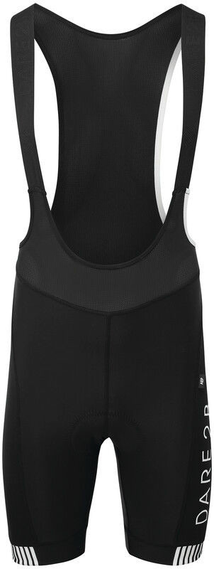 Dare 2b Virtuosity Spodenki na szelkach Mężczyźni, black/white L 2020 Spodnie szosowe DMJ471-8K470